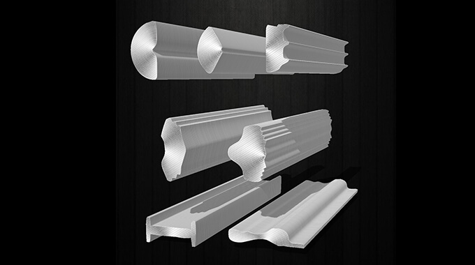 Parti di utensili pneumatici manuali a forma di linea